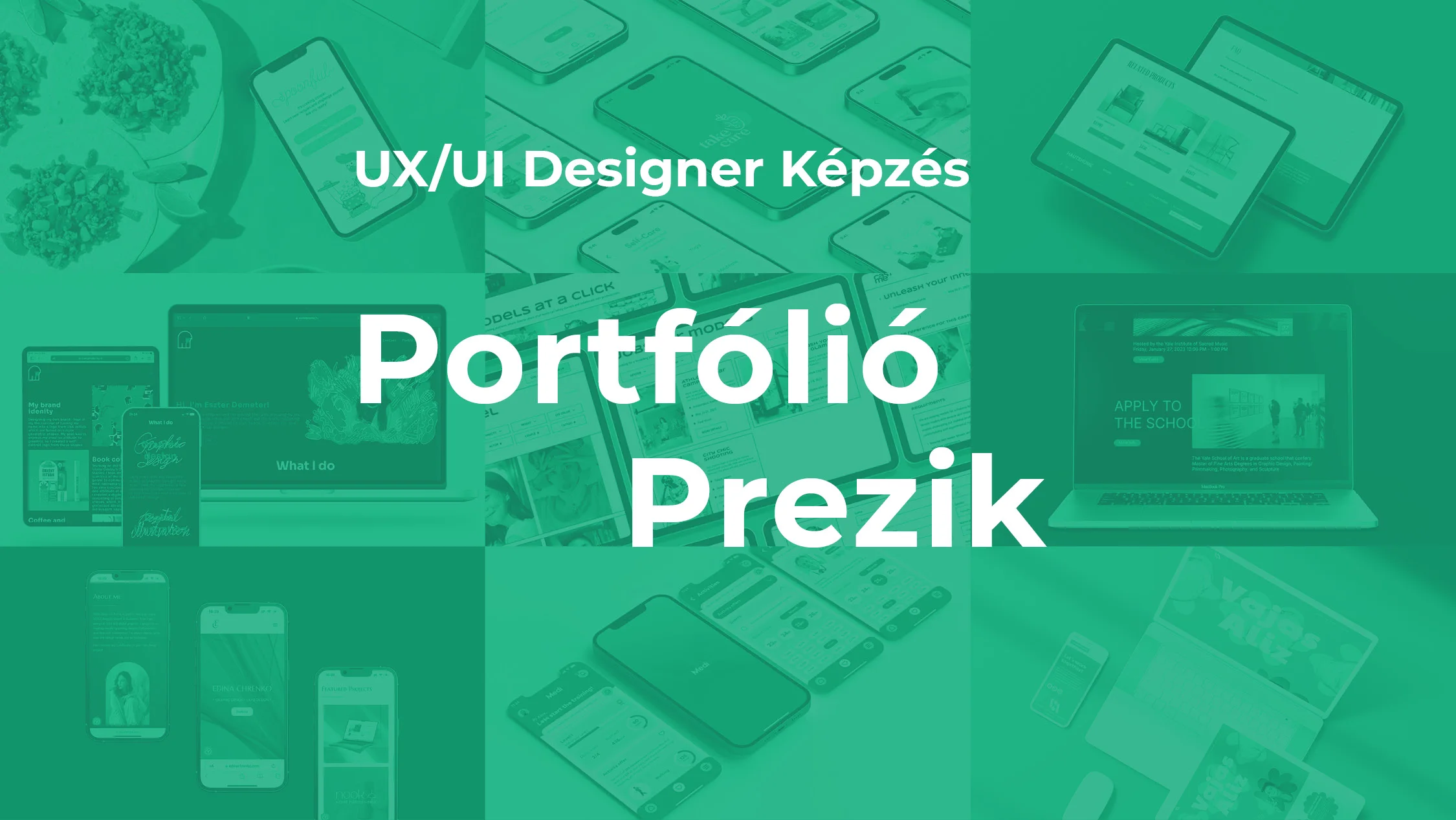 Évzáró prezentációk UX/UI Designer Képzés