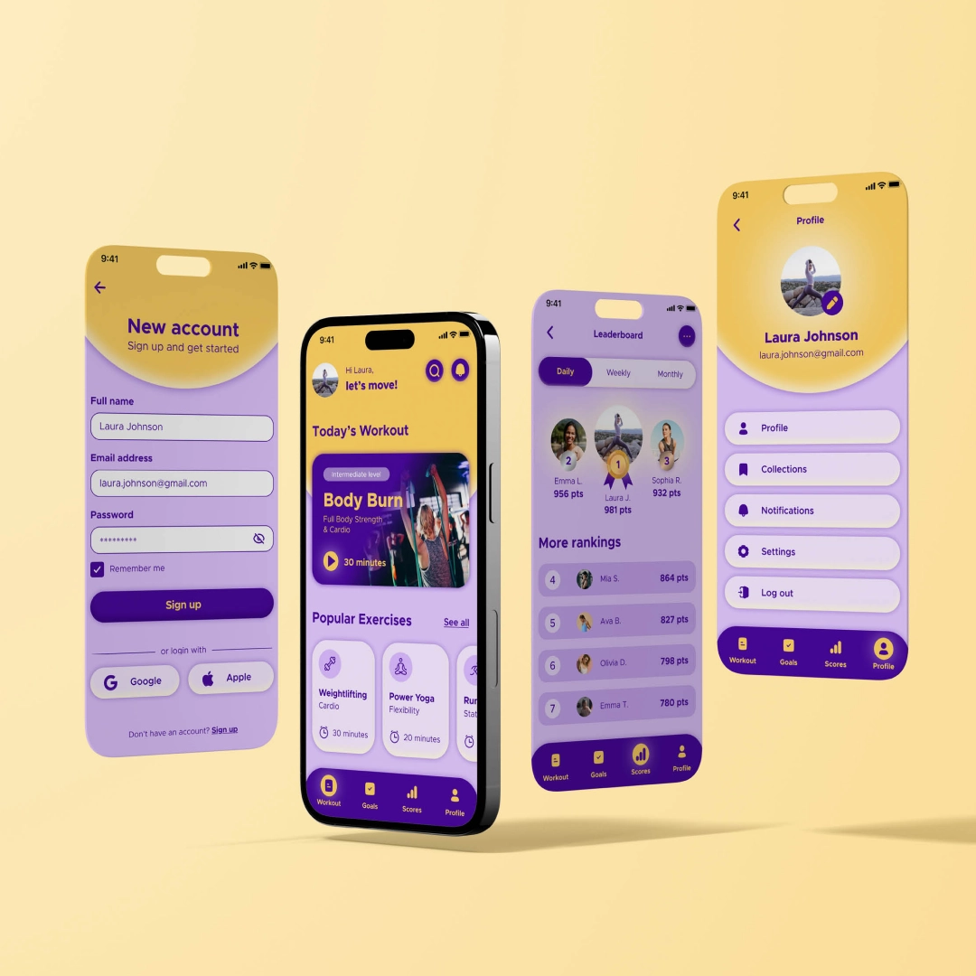 UX/UI Képzés hallgatói munkák
