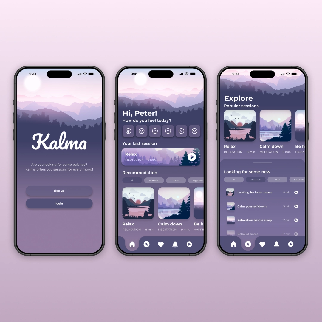 Daily UI feladat a UX/UI képzés hallgatói munkái közül