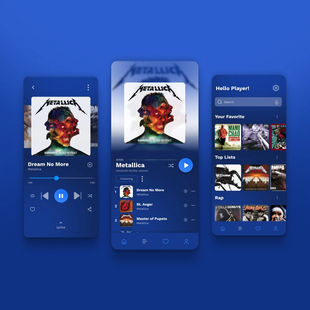 Daily UI feladat a UX/UI képzés hallgatói munkái közül