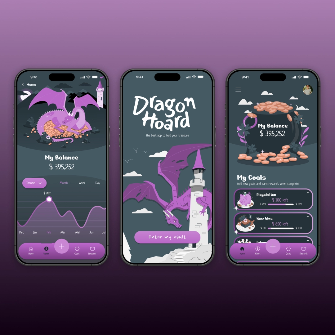 Daily UI feladat a UX/UI képzés hallgatói munkái közül