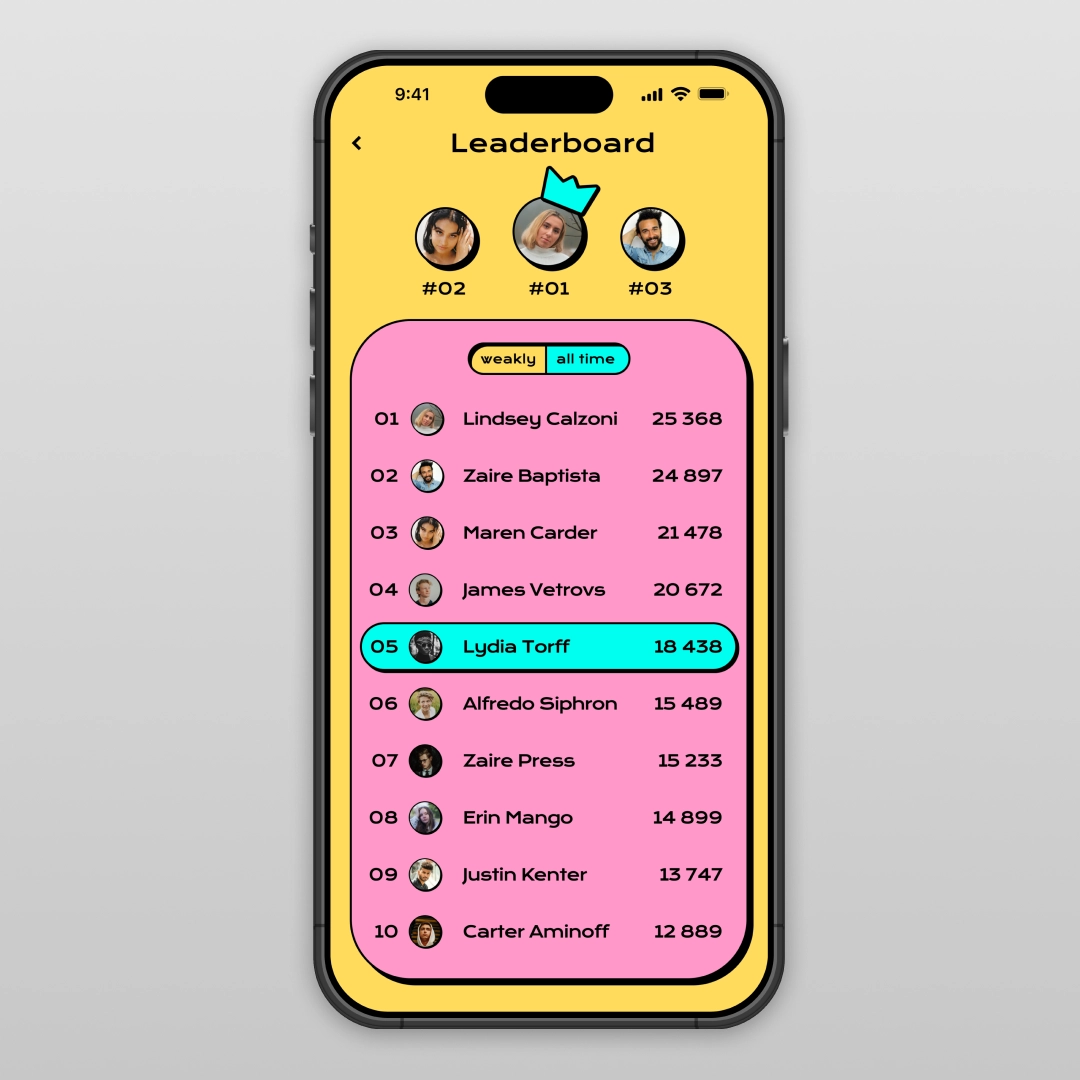 Daily UI feladat a UX/UI képzés hallgatói munkái közül