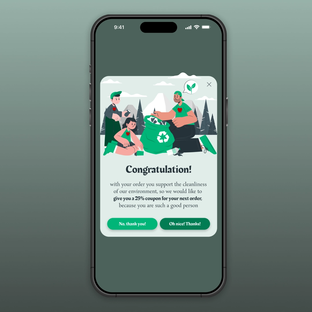 Daily UI feladat a UX/UI képzés hallgatói munkái közül