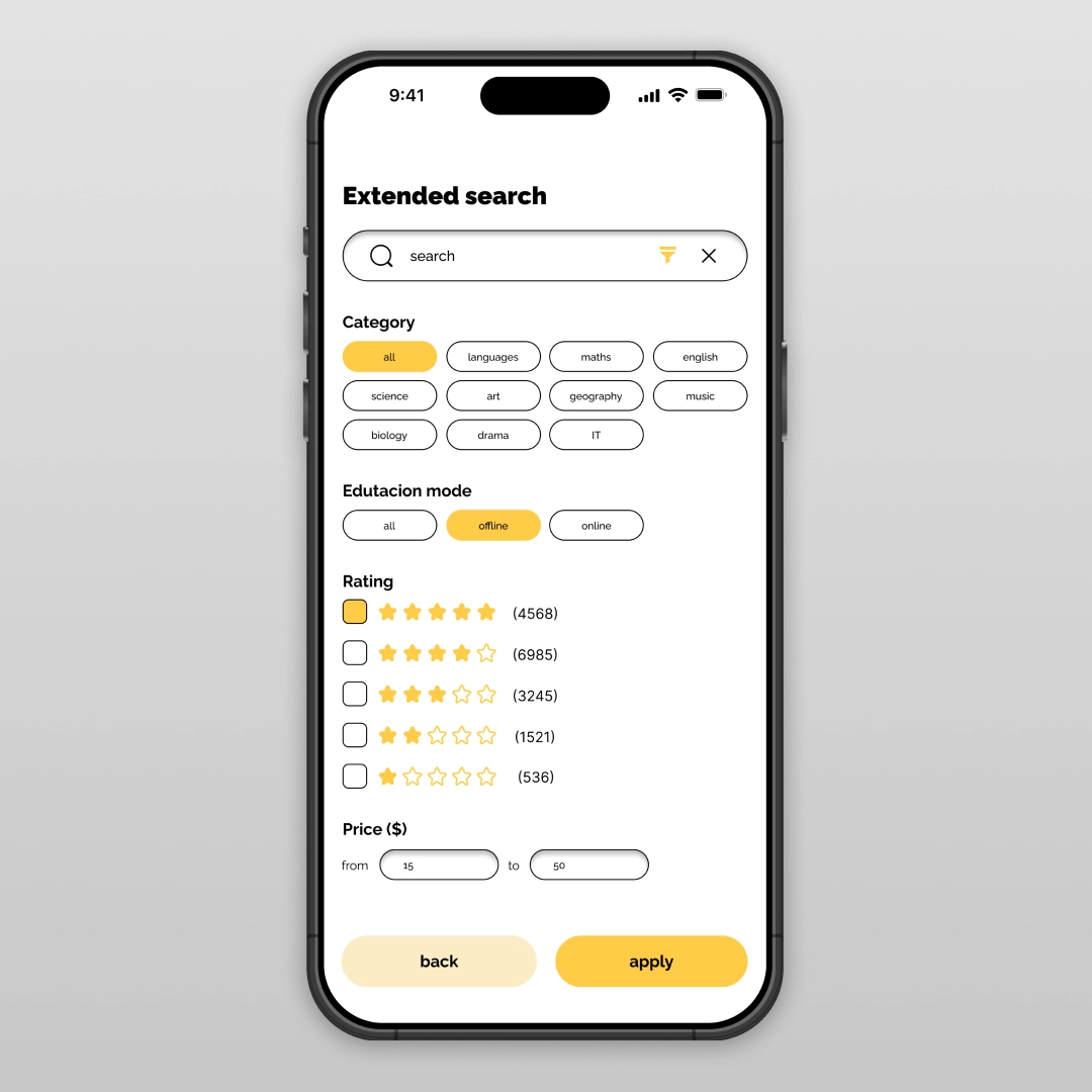 Daily UI feladat a UX/UI képzés hallgatói munkái közül