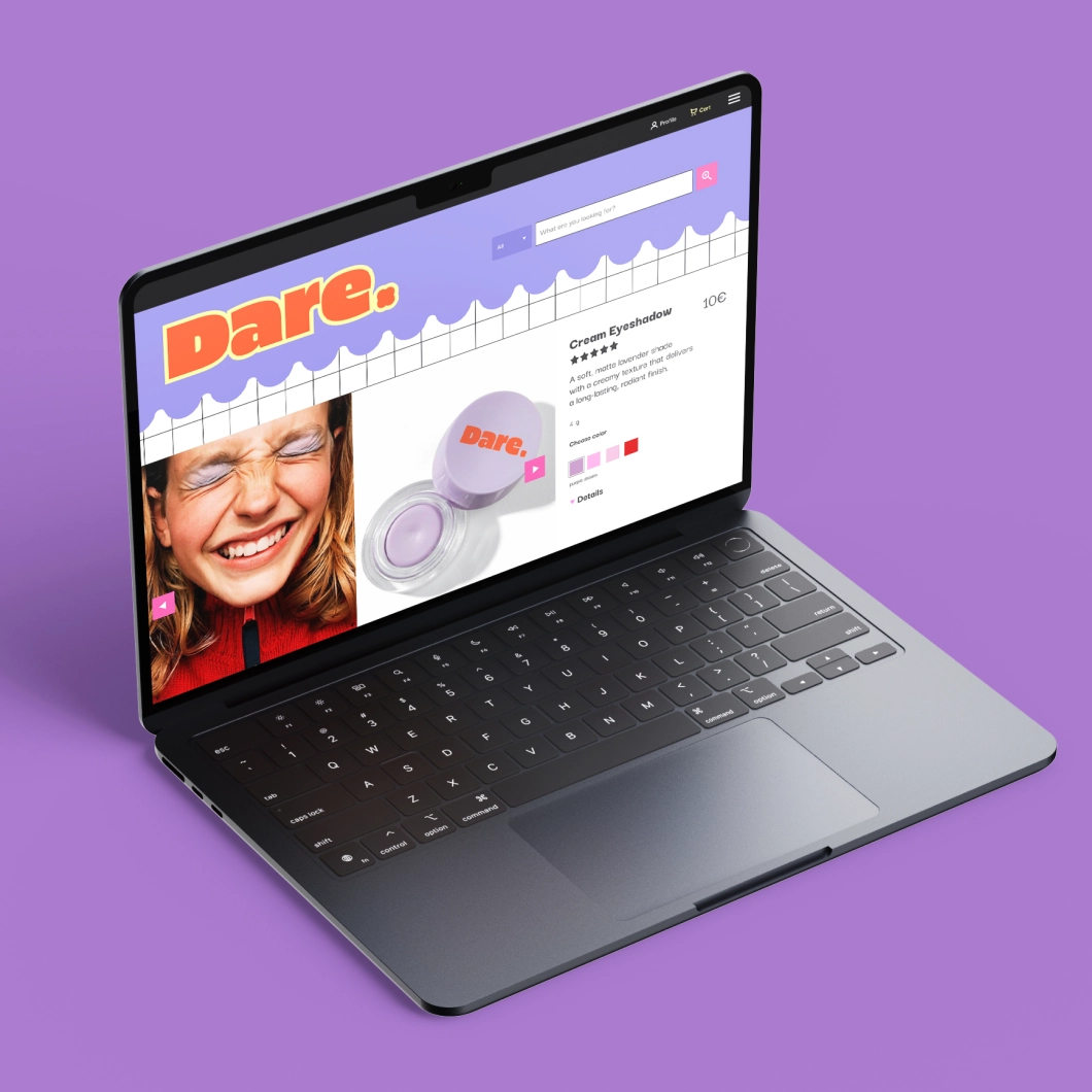 Ügynökségi együttműködés a Works. csapattal – UI design terv egy webshophoz, a UX/UI képzés hallgatói munkái közül.