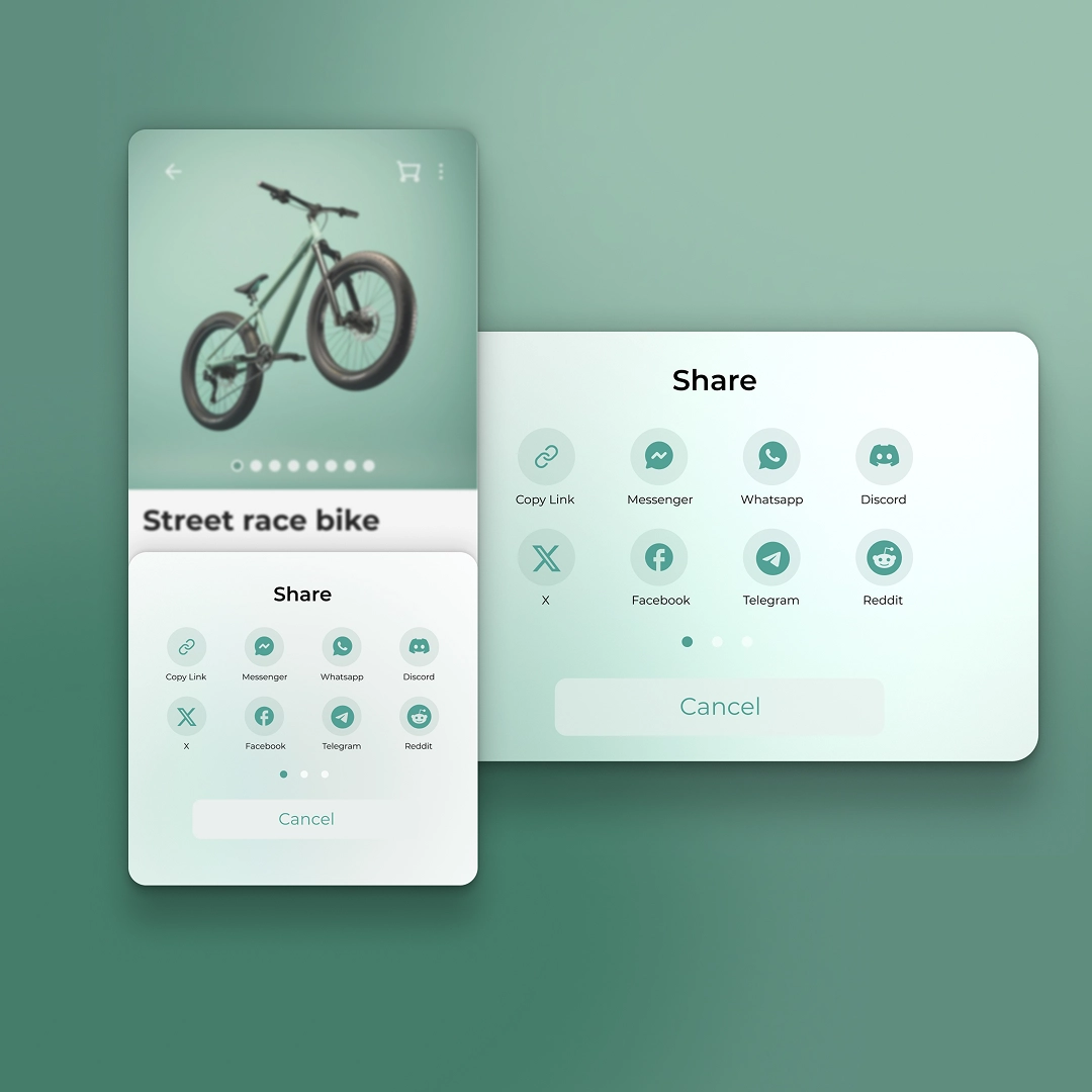 Daily UI feladat a UX/UI képzés hallgatói munkái közül