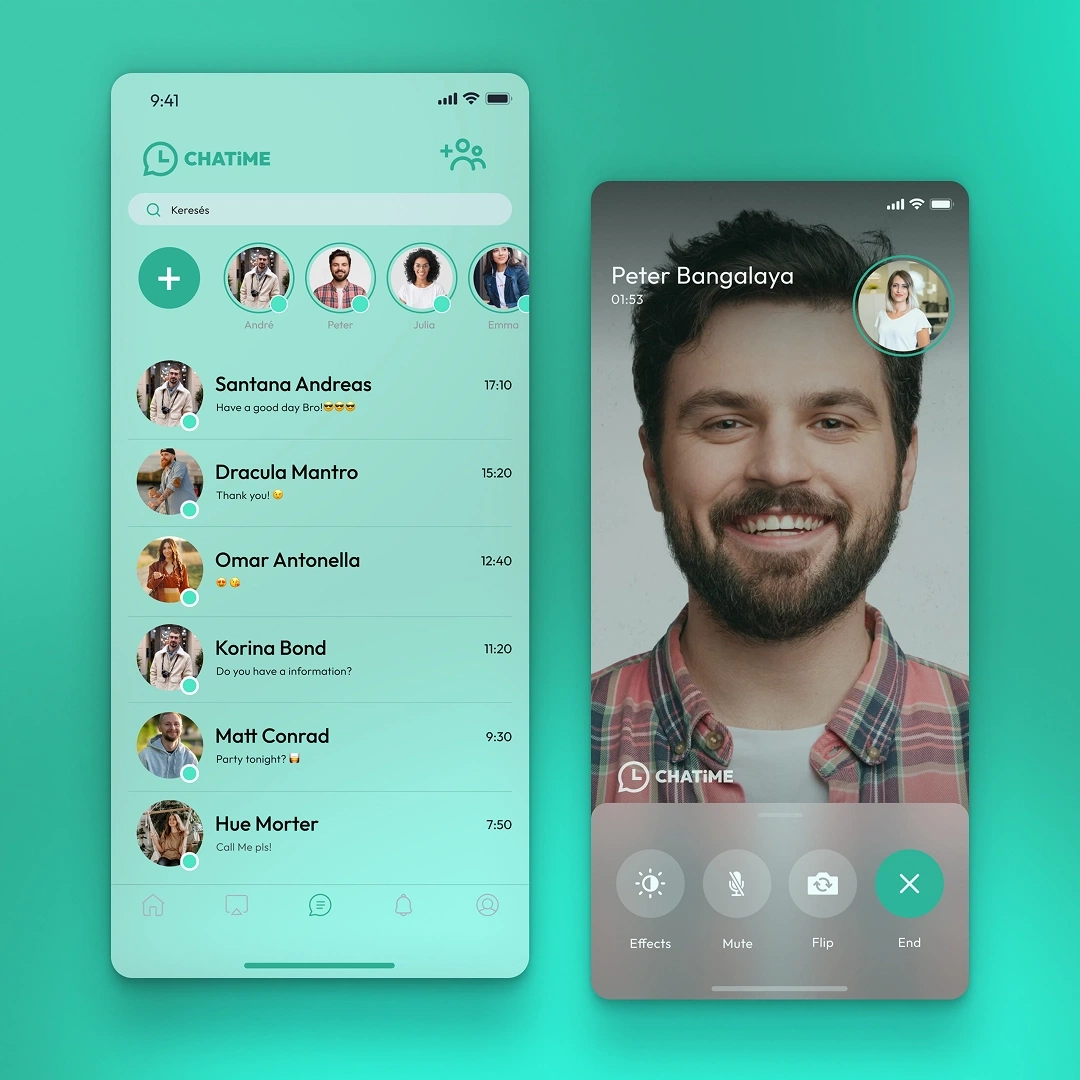 Daily UI feladat a UX/UI képzés hallgatói munkái közül