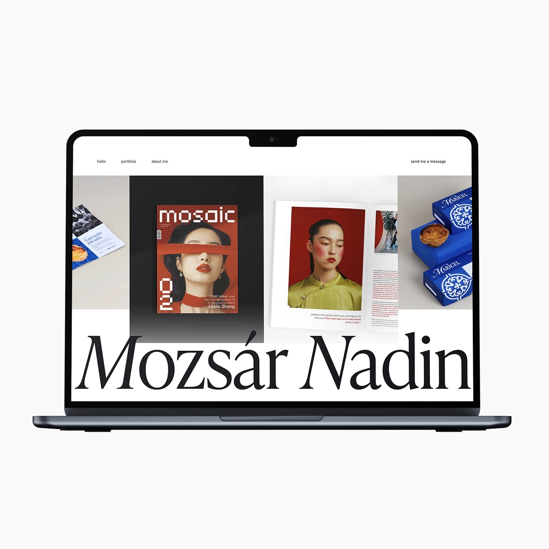 Portfólióhonlap-tervek a UX/UI képzés hallgatói munkái közül