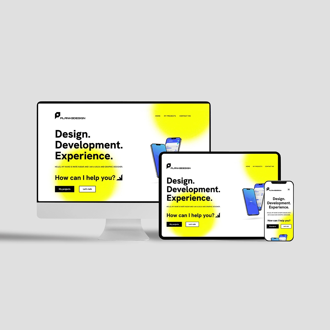 Portfólióhonlap-tervek a UX/UI képzés hallgatói munkái közül