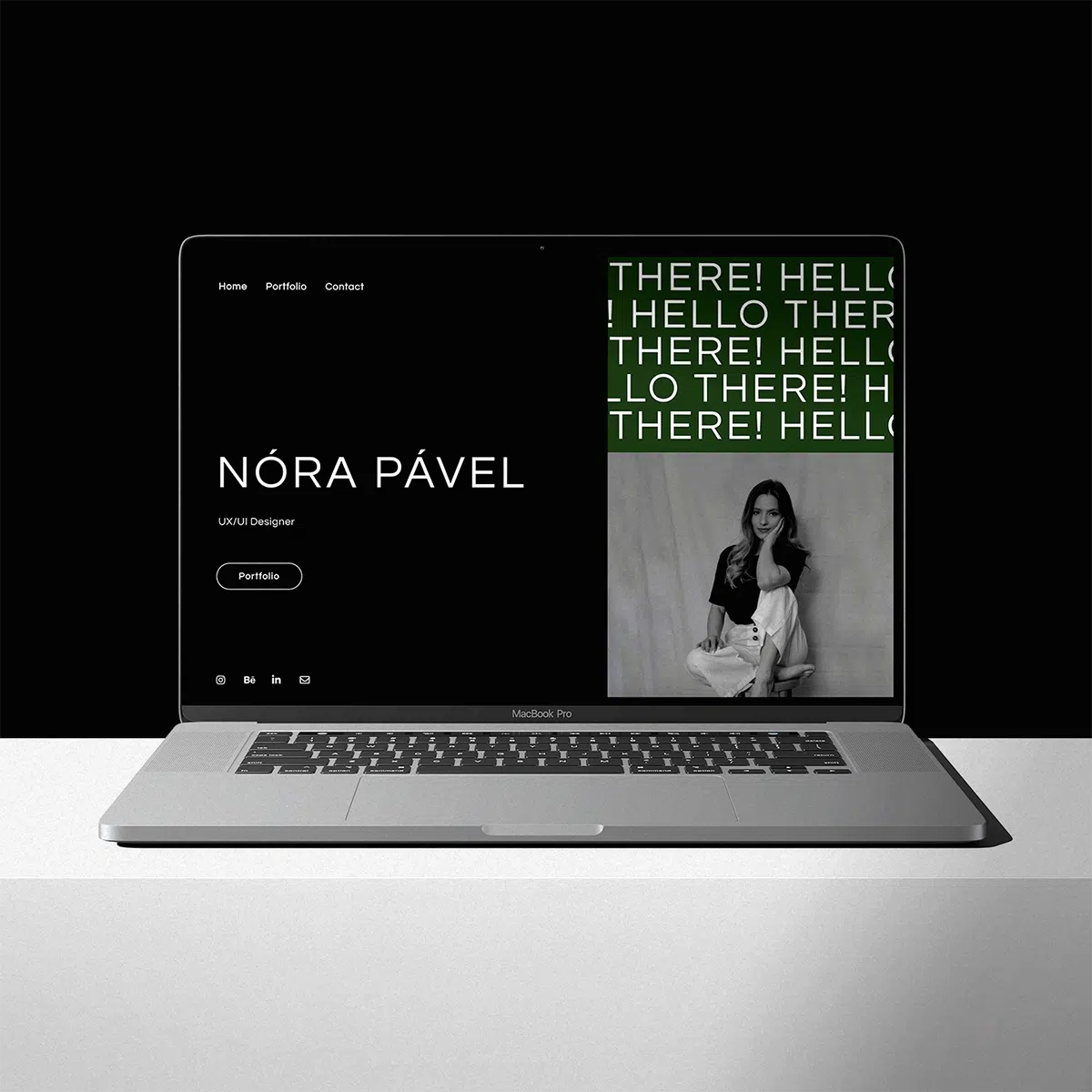 Portfólióhonlap-tervek a UX/UI képzés hallgatói munkái közül