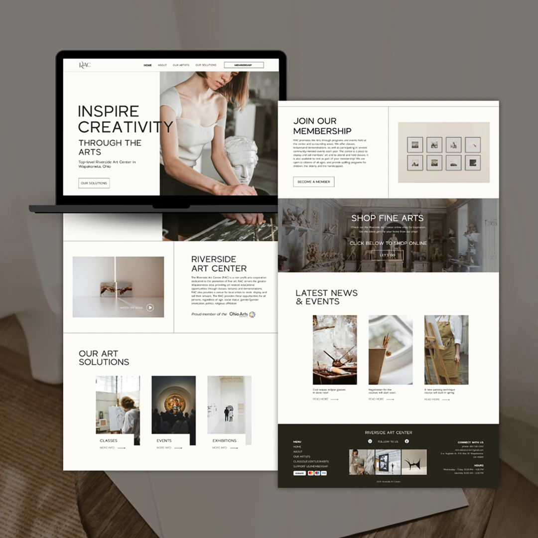 Honlap-redesign tervek a UX/UI képzés hallgatói munkái közül