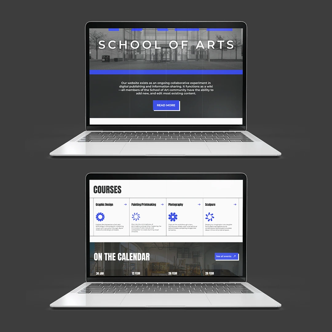 Honlap-redesign tervek a UX/UI képzés hallgatói munkái közül