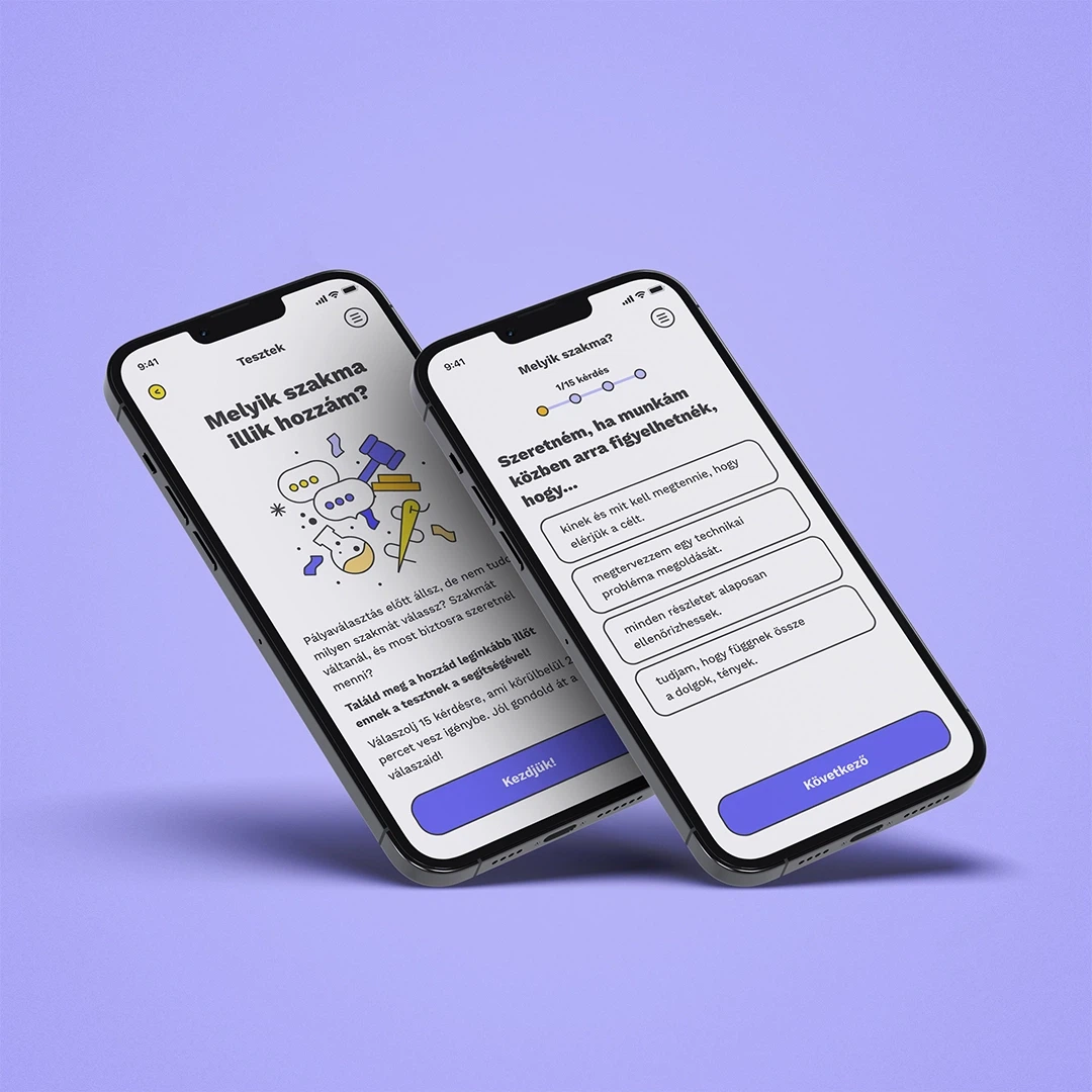 Lőrincz Zita applikációterve a UX/UI Képzésről