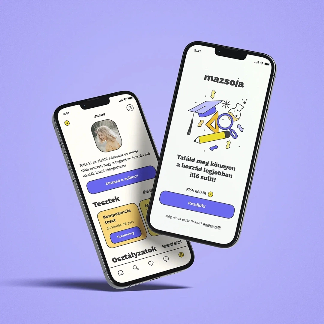 Lőrincz Zita applikációterve a UX/UI Képzésről
