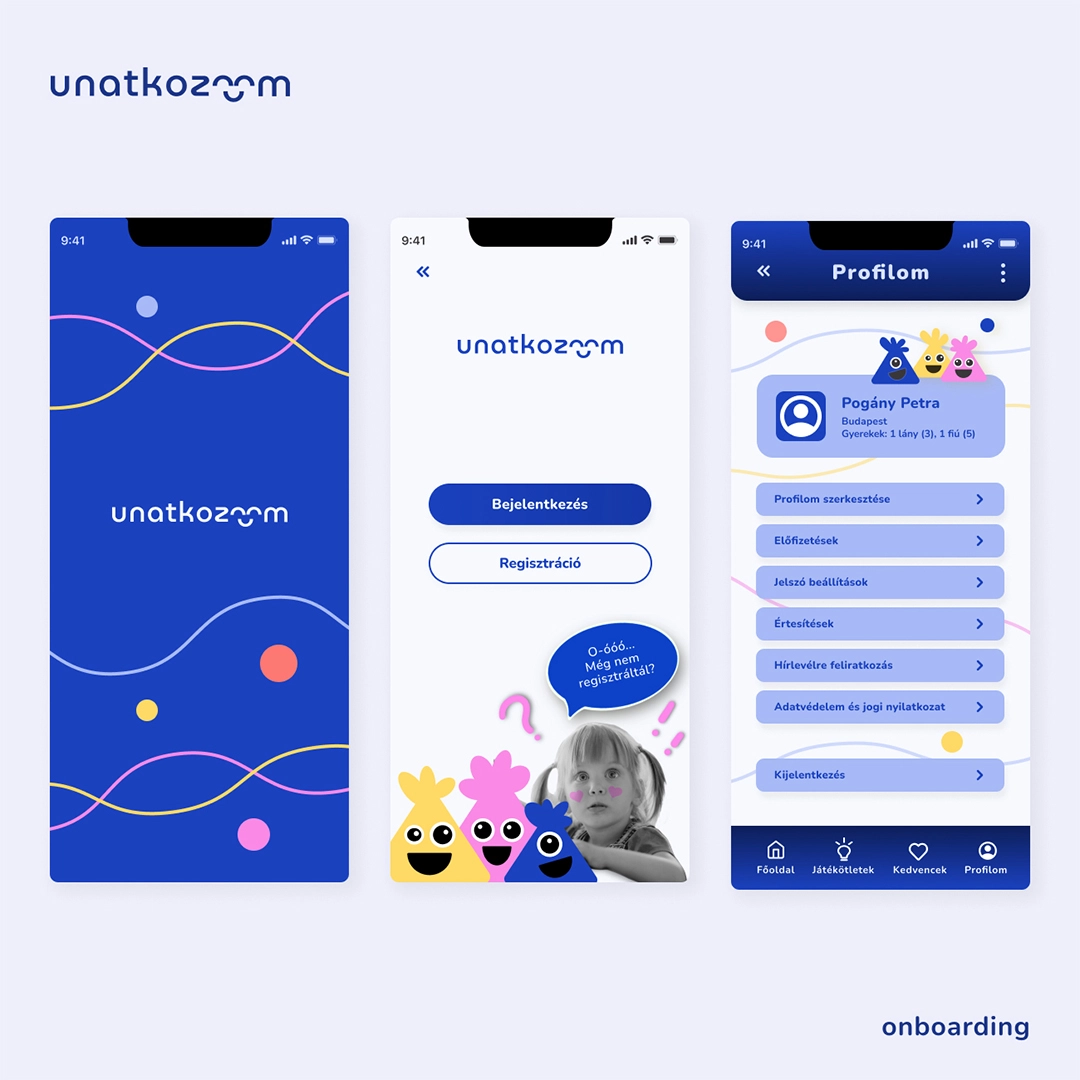 Romhányi Henriett applikációterve a UX/UI Képzésről